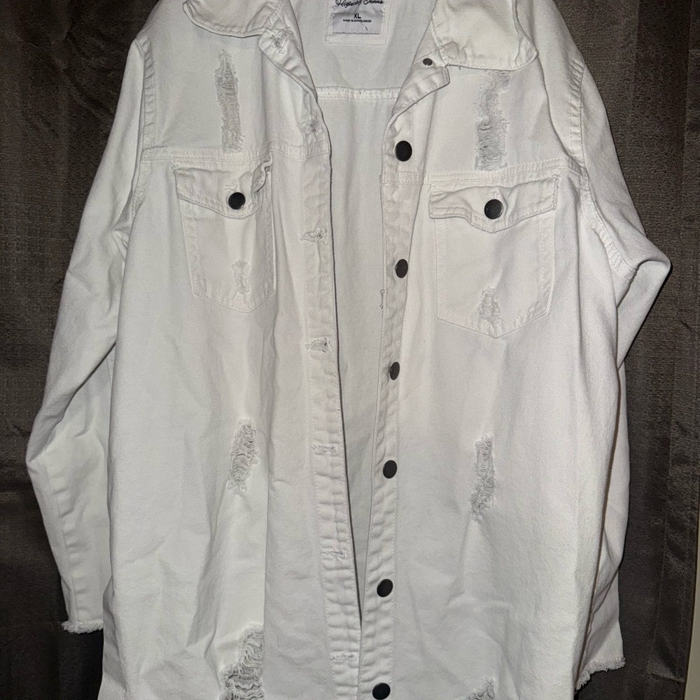 Highway Jeans White Denim Jacket